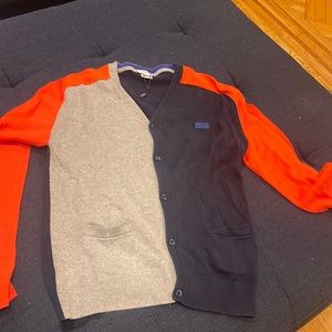 Boys size 12 Hugo boss colorblock cardigan like new